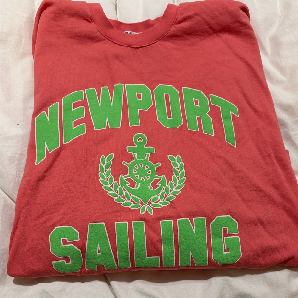Project Social T Coral Newport Sailing Sweatshirt M/L